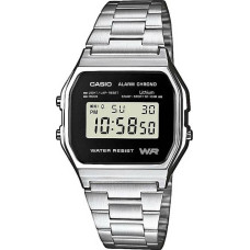 Casio A158WEA-1EF Ψηφιακό Unisex Ρολόι με Ανοξείδωτο Μπρασελέ και Κλασικό Ρετρό Σχεδιασμό